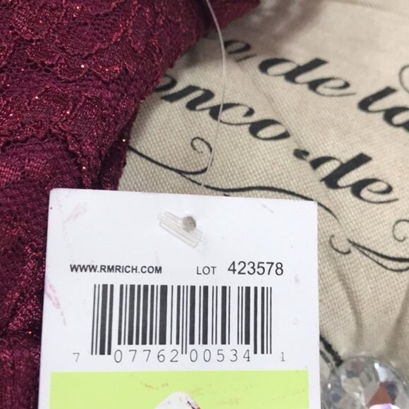 Morgan & Company Trendy  Lace Fit & Flare DRESS - Picture 6 of 7